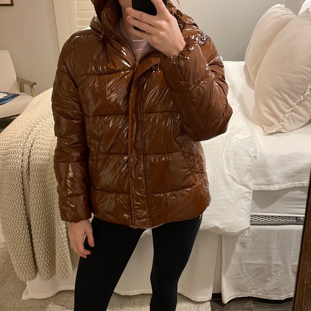 Puffer Coat, brown, NWT